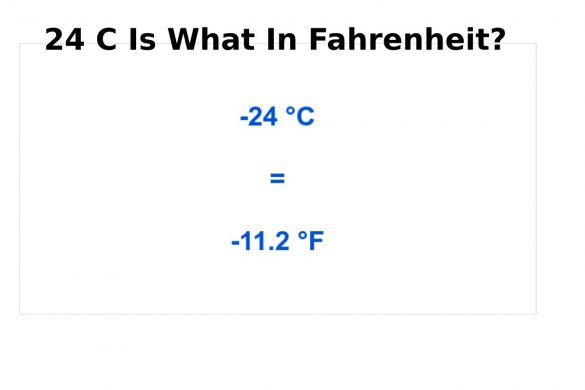 24 C Is What In Fahrenheit_