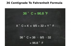 36 Centigrade To Fahrenheit Formula