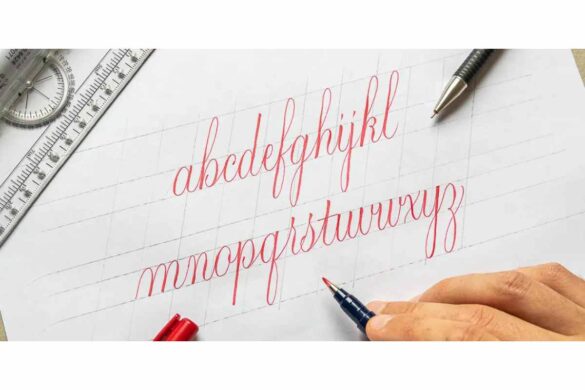 Cursive Calligraphy Alphabet